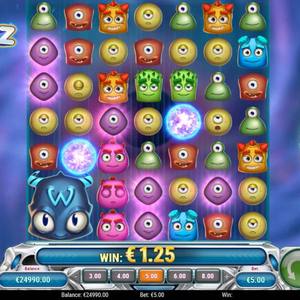 Pin Up Reactoonz slot oyunu - uzaylı yaratık temalı grid slot