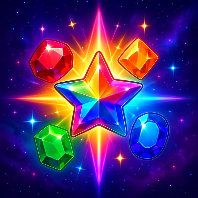 Pin Up Starburst slot oyunu - kozmik mücevher ve yıldız temalı slot